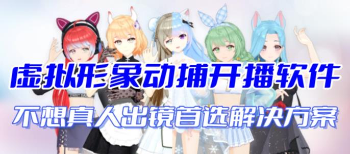 （4800期）首款AI视频动捕虚拟辅助直播产品【不想真人出镜就用虚拟形象替代】